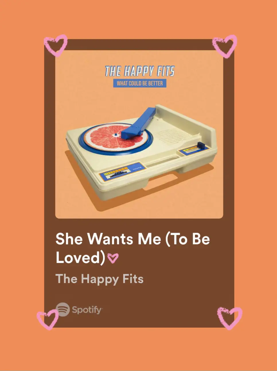  A Spotify ad for a song by The Happy Fits.