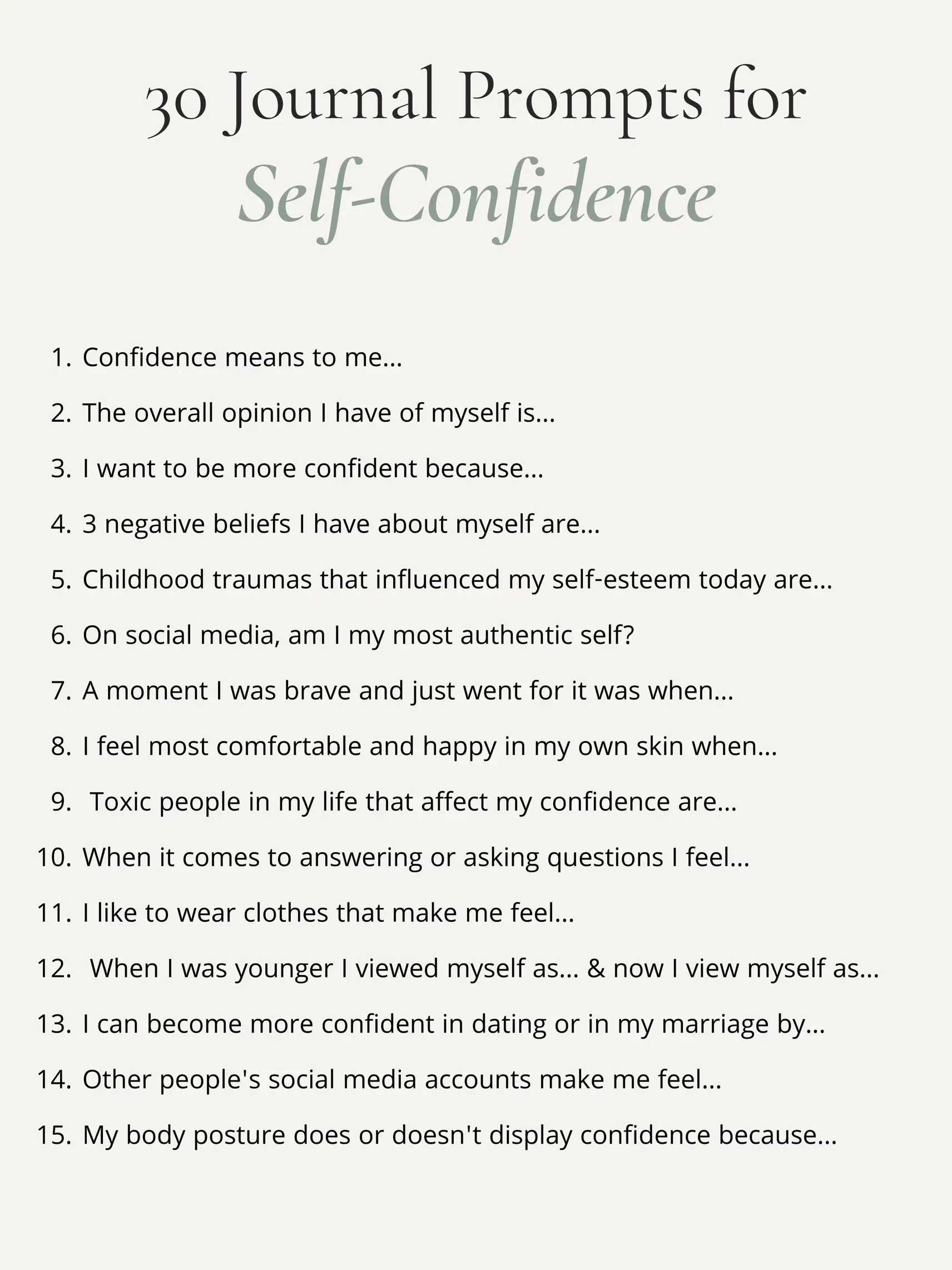 Self Love & Body Confidence