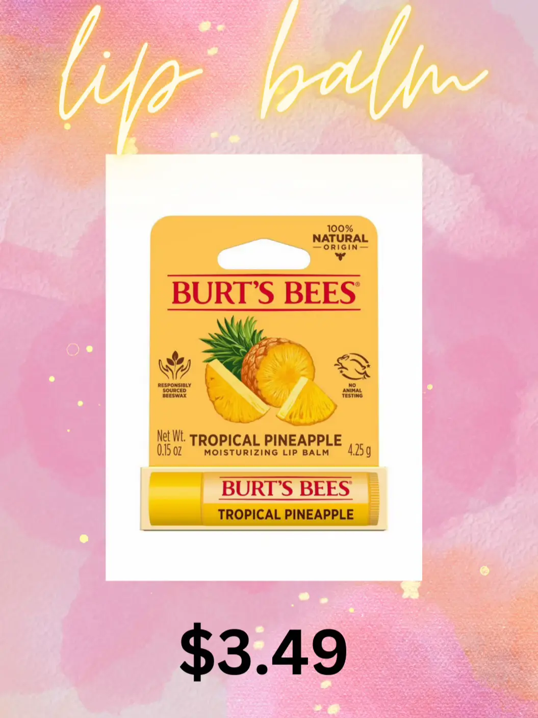 BURTS BEE BURT'S BEE LIP BALM STRAWBERRY 4.25G - baby enRoute