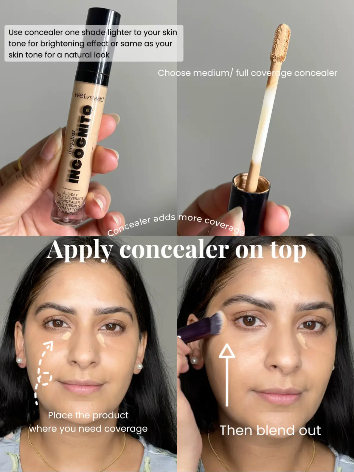 Mega Last Incognito All-Day Full Coverage Concealer- Fair Light Neutral