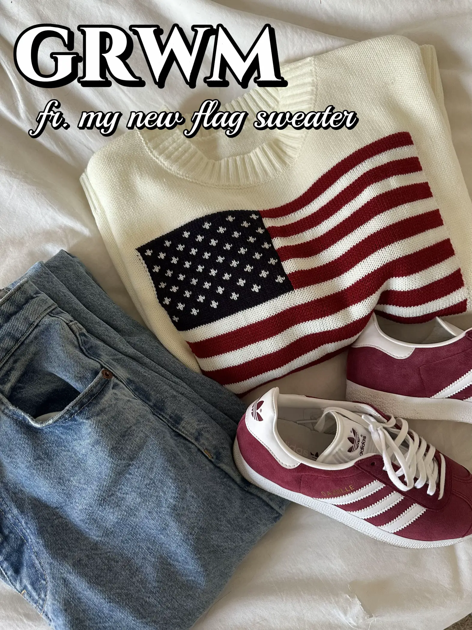 Nico American Flag Sweater – Brandy Melville