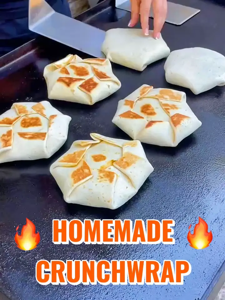 How to Make Crunchwraps on the Griddle 🔥 Video published by Katherine