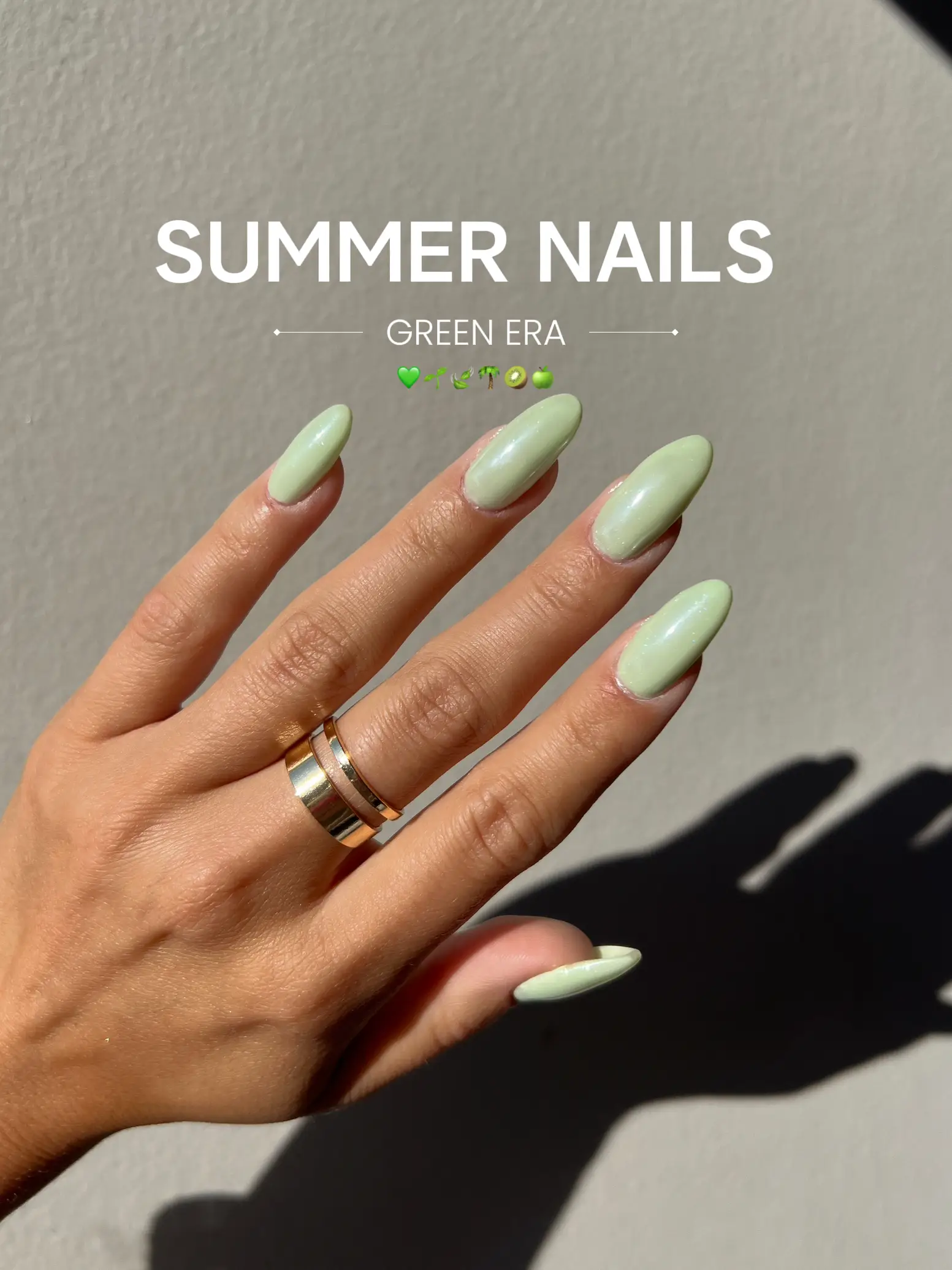 summer nail green