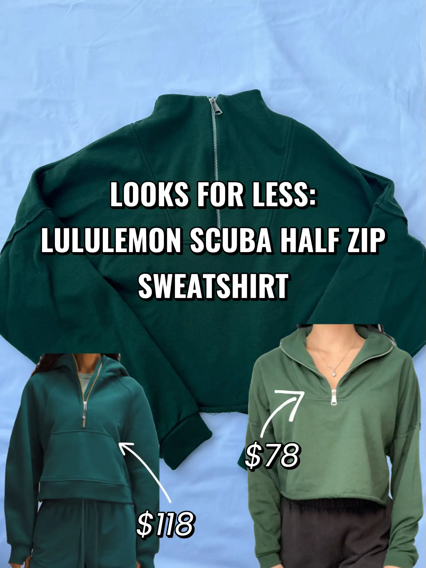 Lululemon Scuba Oversized Half Zip *Spark try on! Im trying on a size