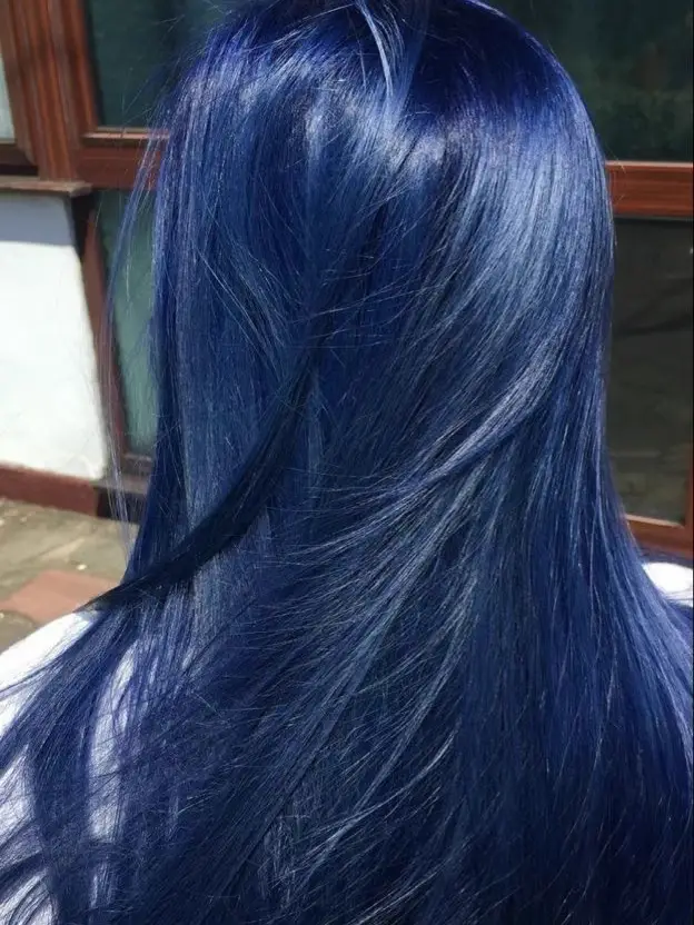 midnight blue black hair color