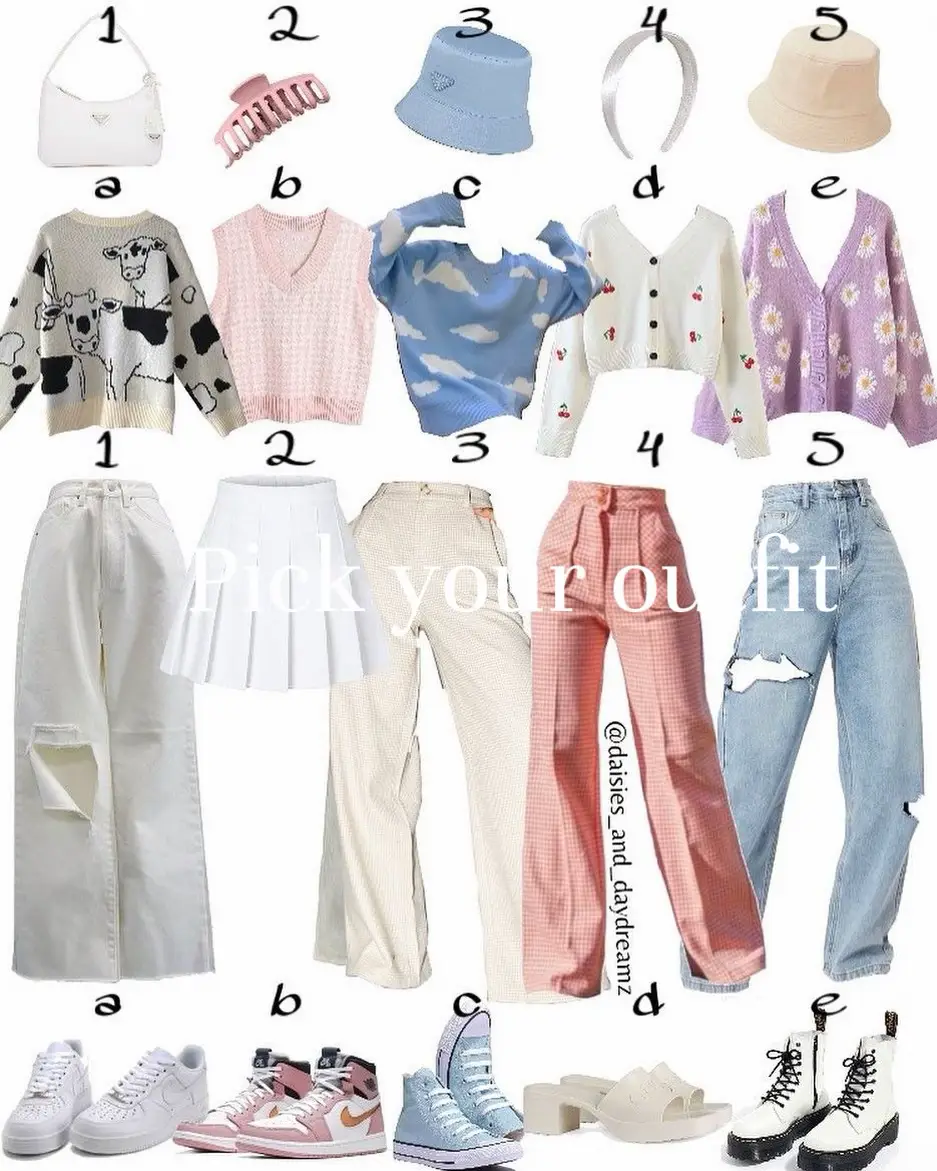 Aesthetic Outfits  Pick your favorite outfit - 1,2,3,4 or 5