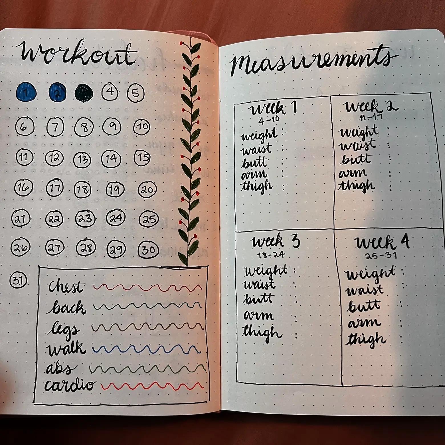 10 Fitness Spread Ideas For Your 2022 Bullet Journal