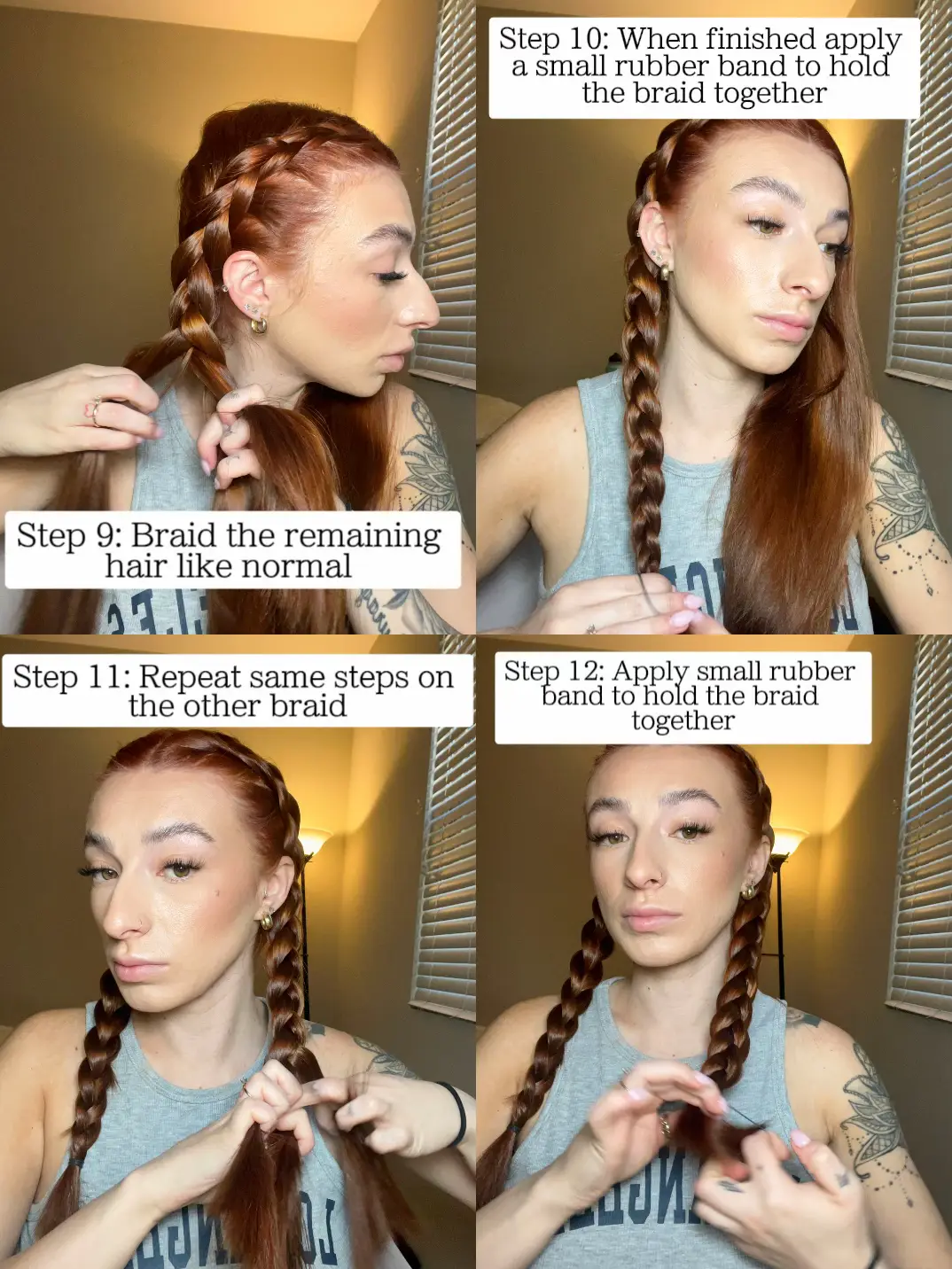 EASY FRENCH BRAID HAIR HACK ❤️ I've never been able to French