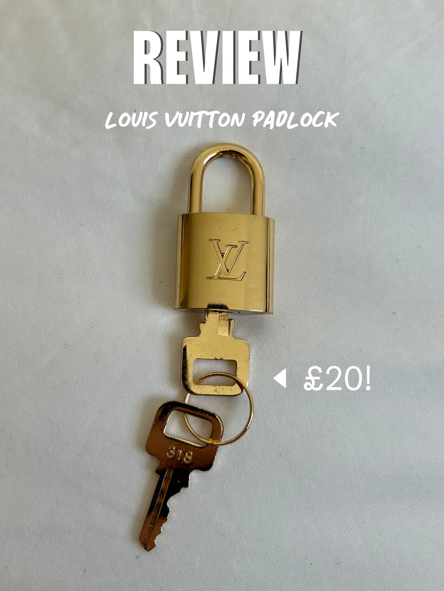 Louis Vuitton, Bags, Louis Vuitton Brass Lock Set With Key 34 Authentic  Padlock Nice