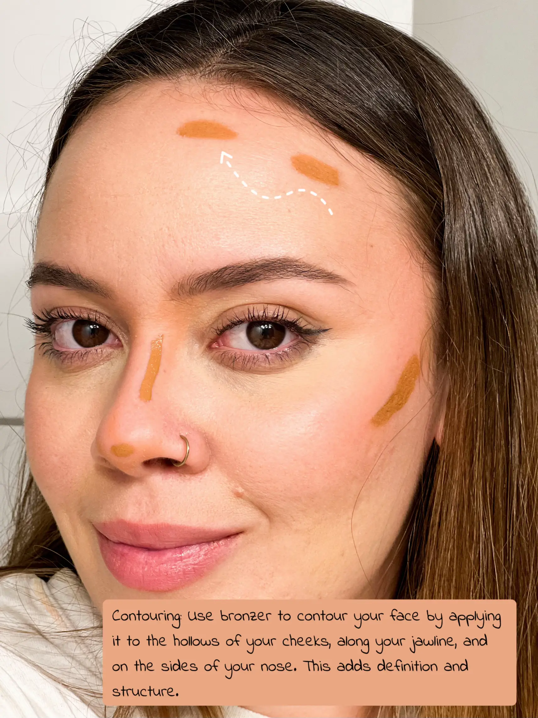 Use of online bronzer