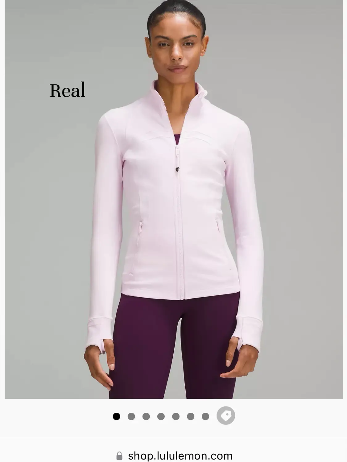 Lululemon Size 4 Define Zip Up Jacket Neon Bubble Gum Pink Long Sleeves