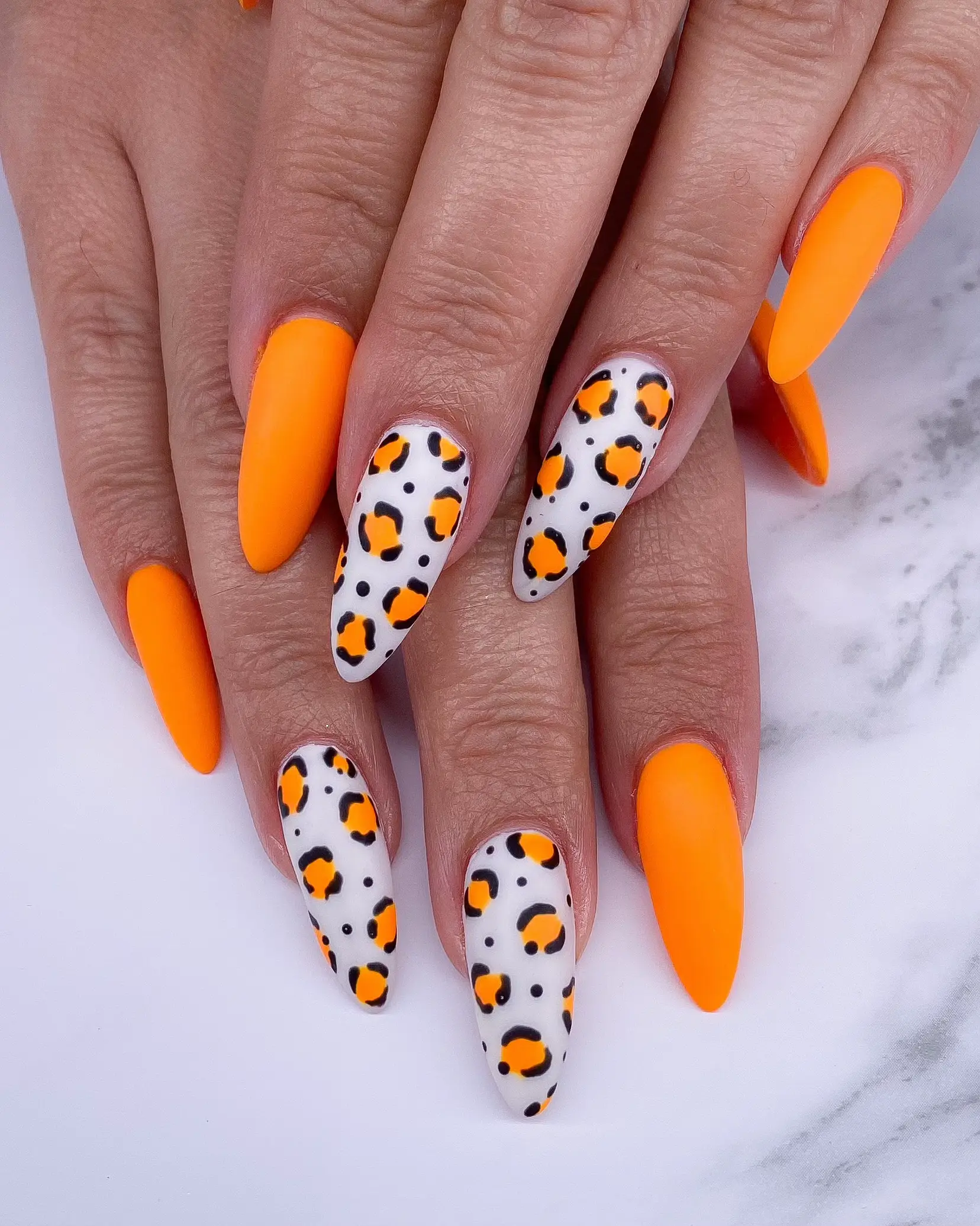 Orange Leopard Print, Matte Inspo