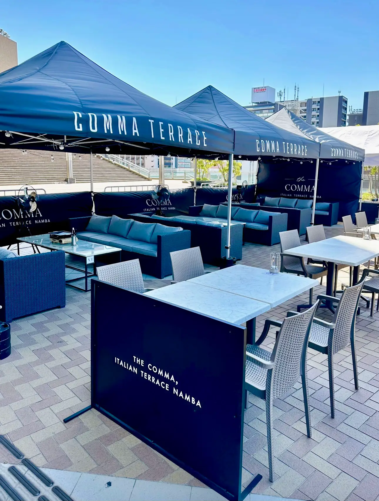 COMMA Terrace（大阪・難波）今年初のビアガーデンで飲み放題付きBBQ | fox.osaka 大阪グルメが投稿したフォトブック |  Lemon8