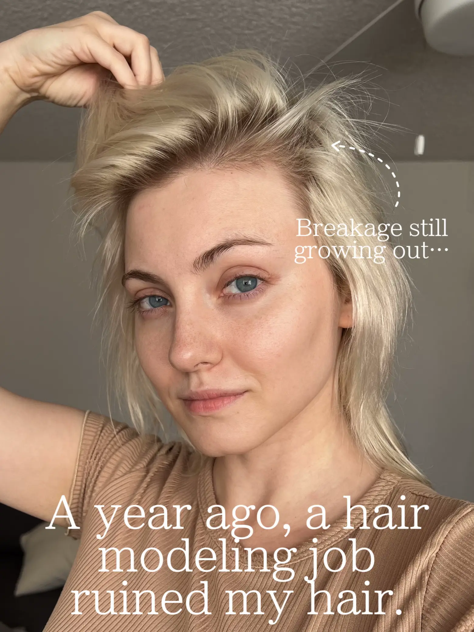 A year ago, a hair modeling job ruined my hair. Gallery posted by