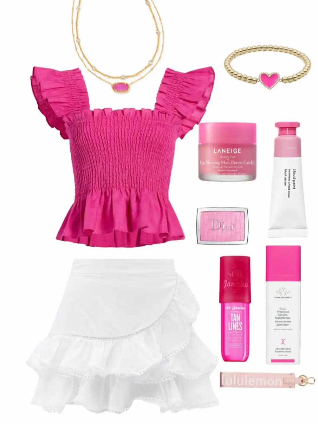 fashion #pink #preppy #outfit #outfitinspo #pinkaesthetic