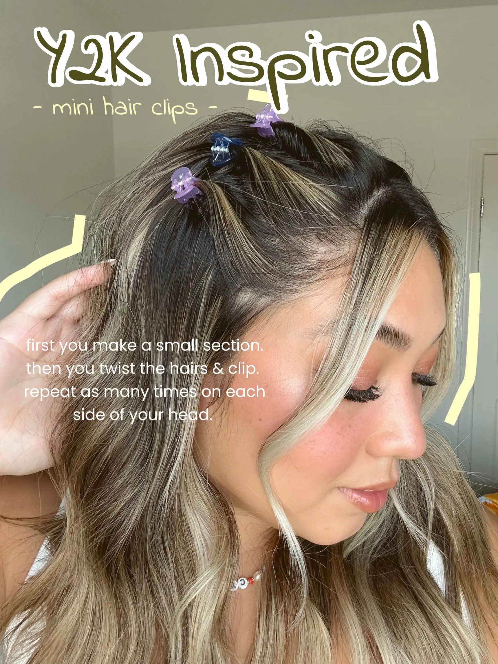 2 easy mini clip hairstyles