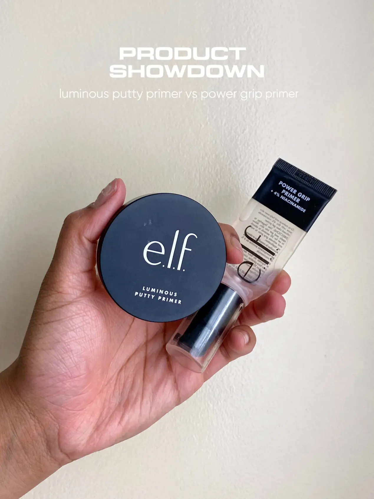 Elf Power Grip Primer Original VS 4% Niacinamide Version! Which do you