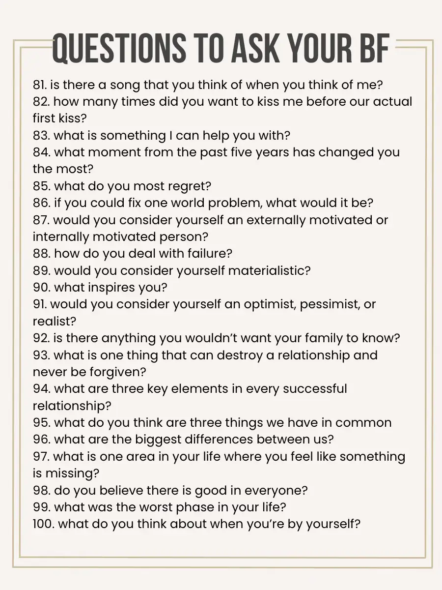 100 Questions to Ask Your Boyfriend | แกลเลอรีที่โพสต์โดย Staci York ...