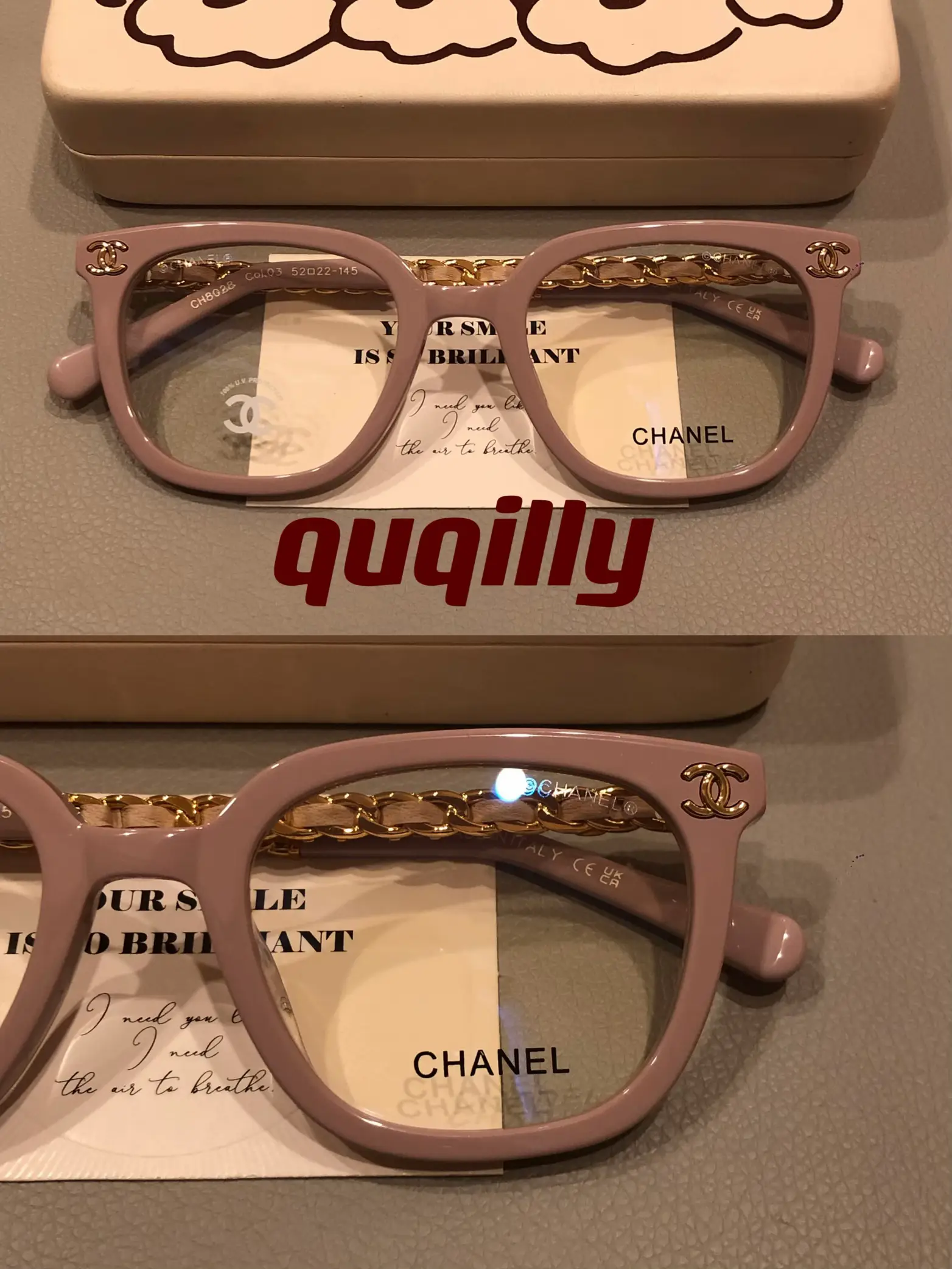 ASKED BY 🔥CHANEL GIRL SERRY BLOSSOM PINK GLASSES 👓 | Gallery posted by  柚子眼镜馆 | Lemon8