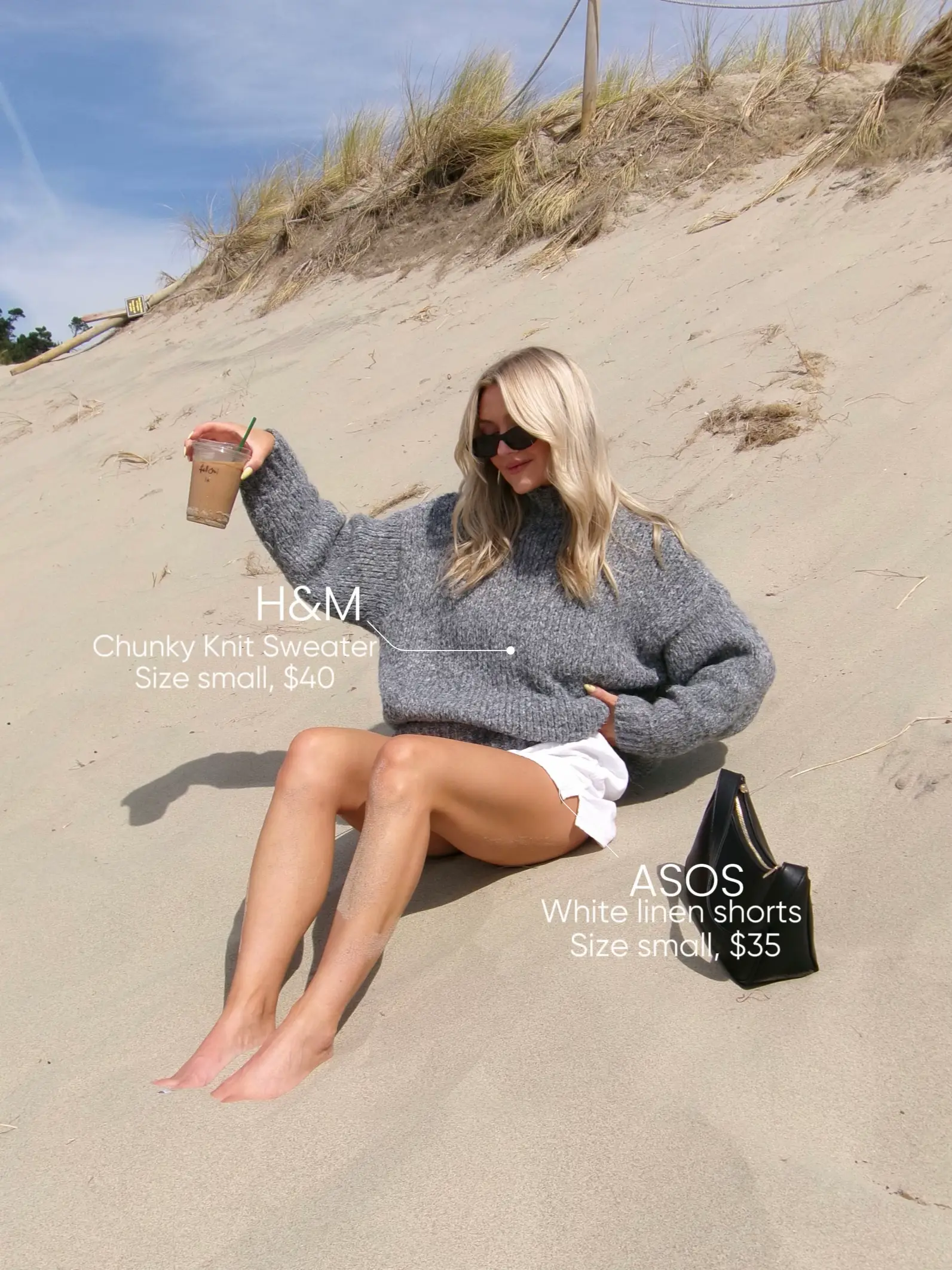 Beach clearance knit sweater