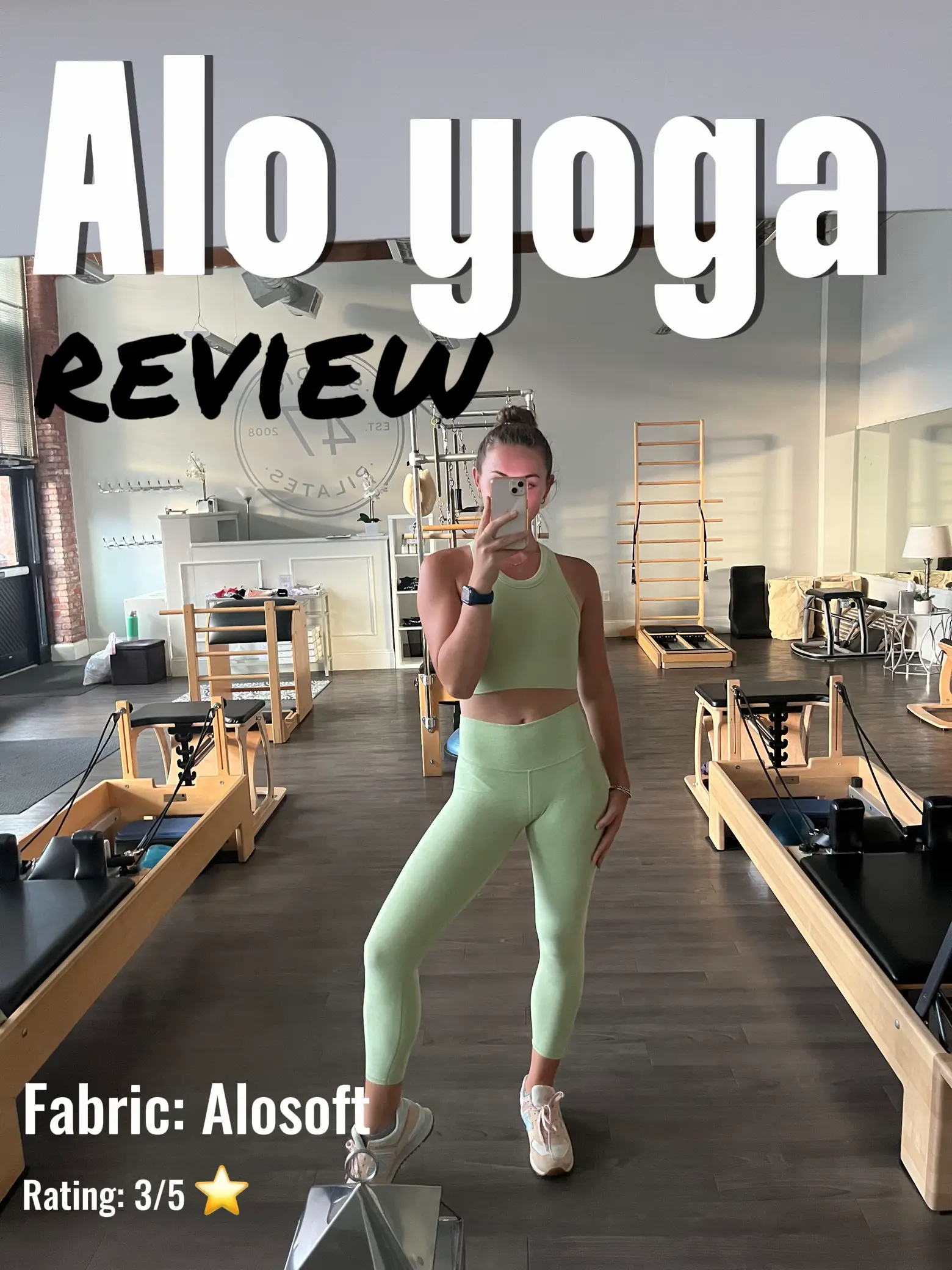 Alo Yoga Lounge Sports Bra & Momentum Alosoft Leggings