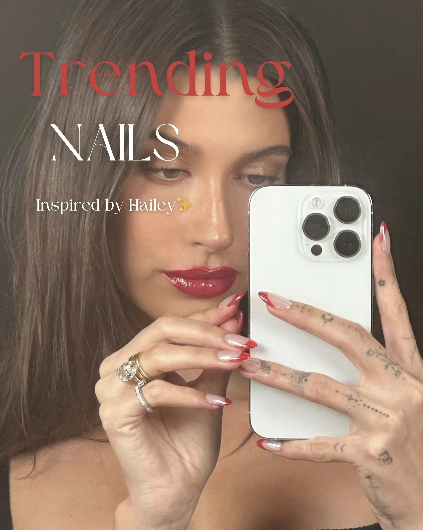 Trending: Clean girl nails inspired by Hailey🍓✨ | Gallery posted by  Silkroad | Lemon8