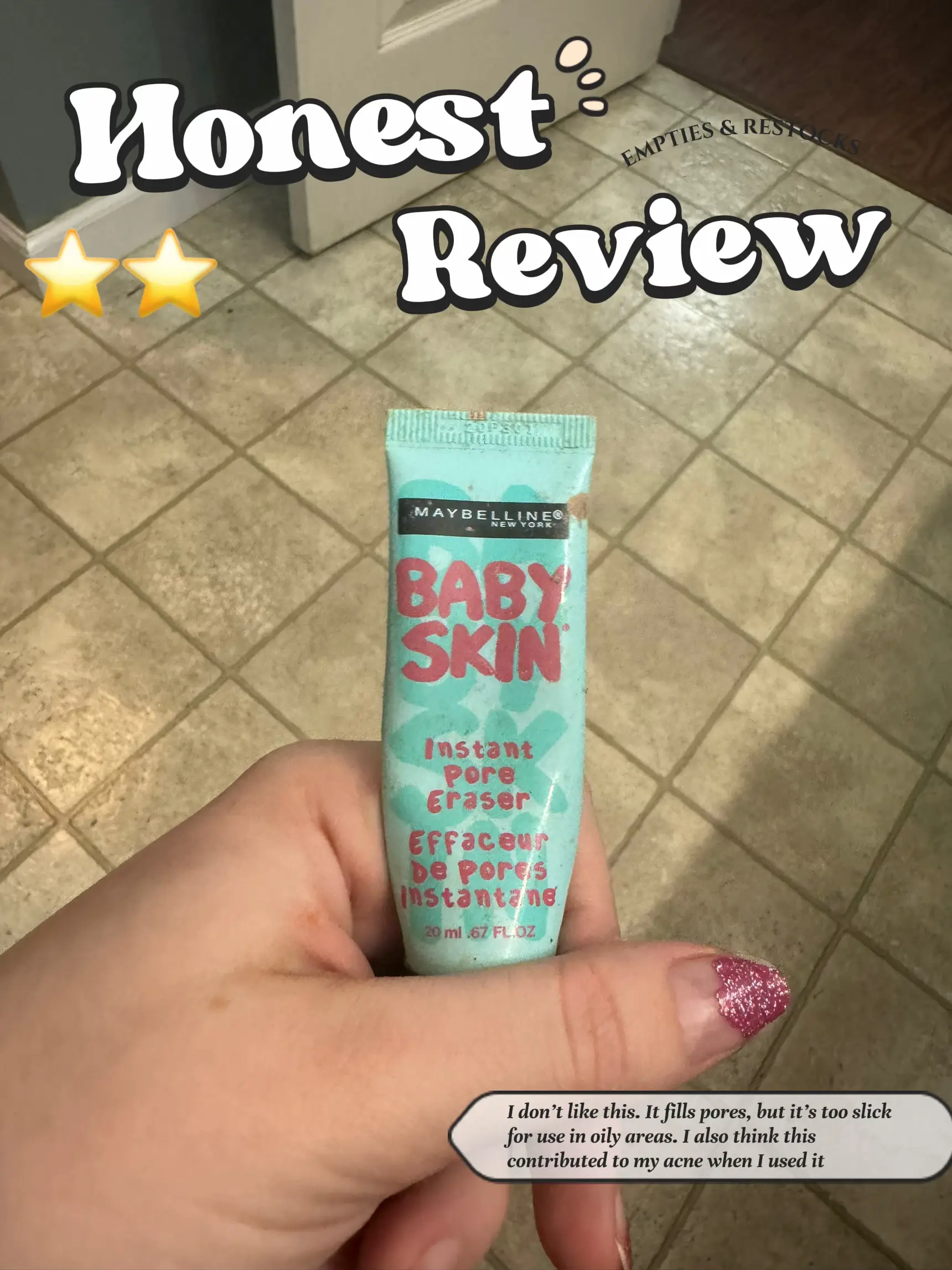 Maybelline Baby Skin Instant Pore Eraser Review - Tea & Nail Polish