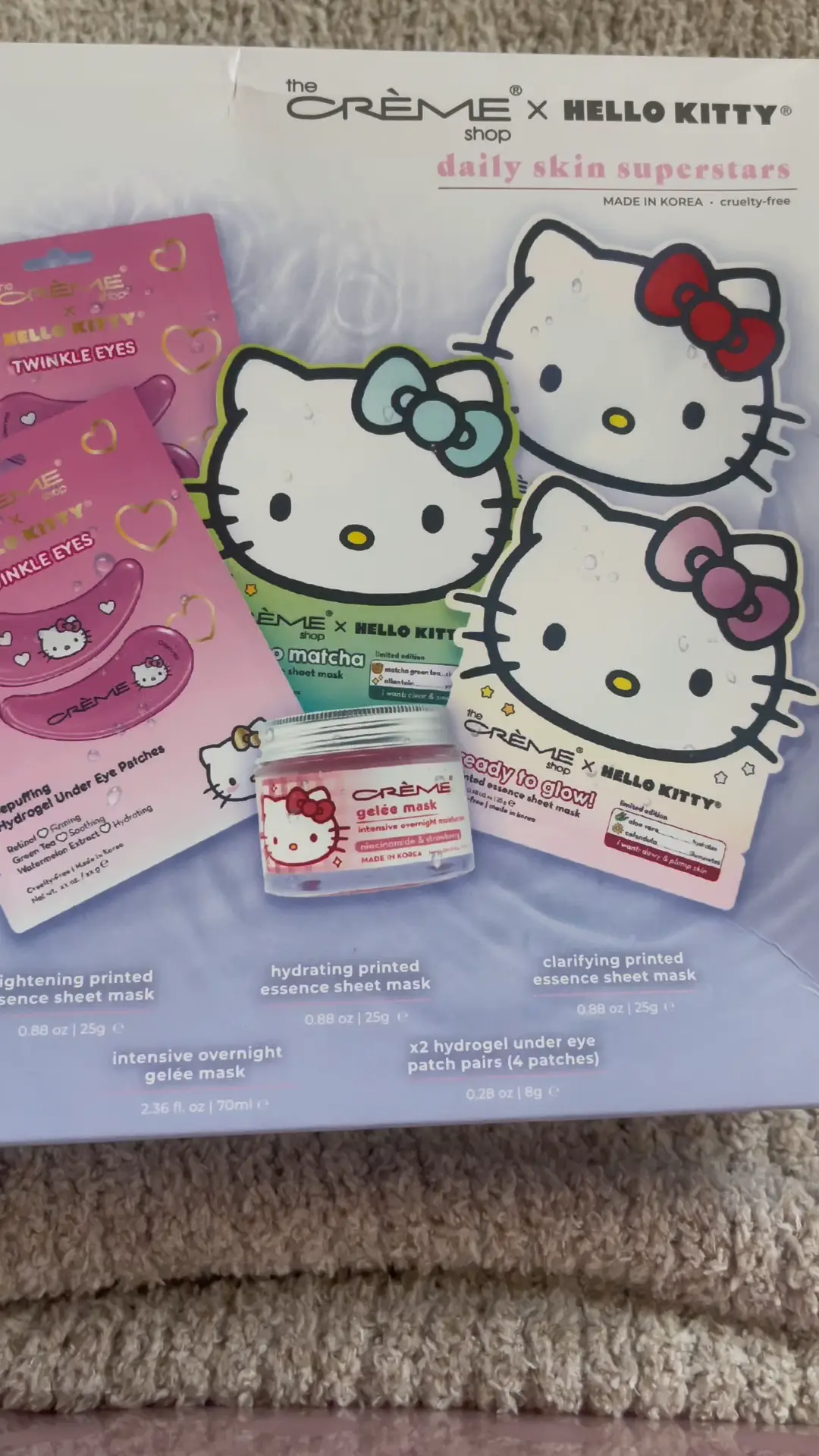The crème shop X Hello kitty Unboxing 💗💕💖, Video published by Here4fun  🫶🏽