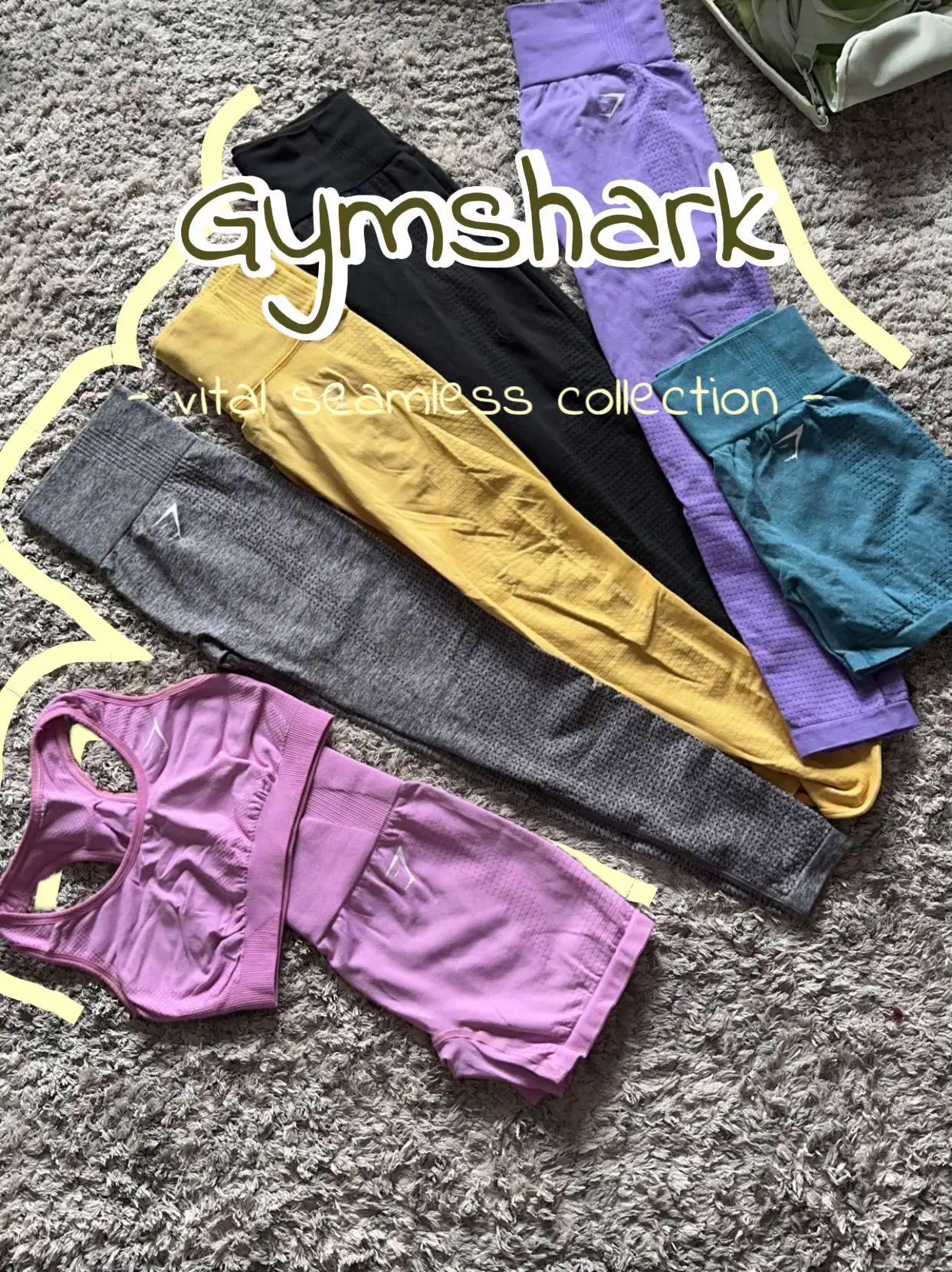 Gymshark - Vital Seamless Purple Leggings on Designer Wardrobe