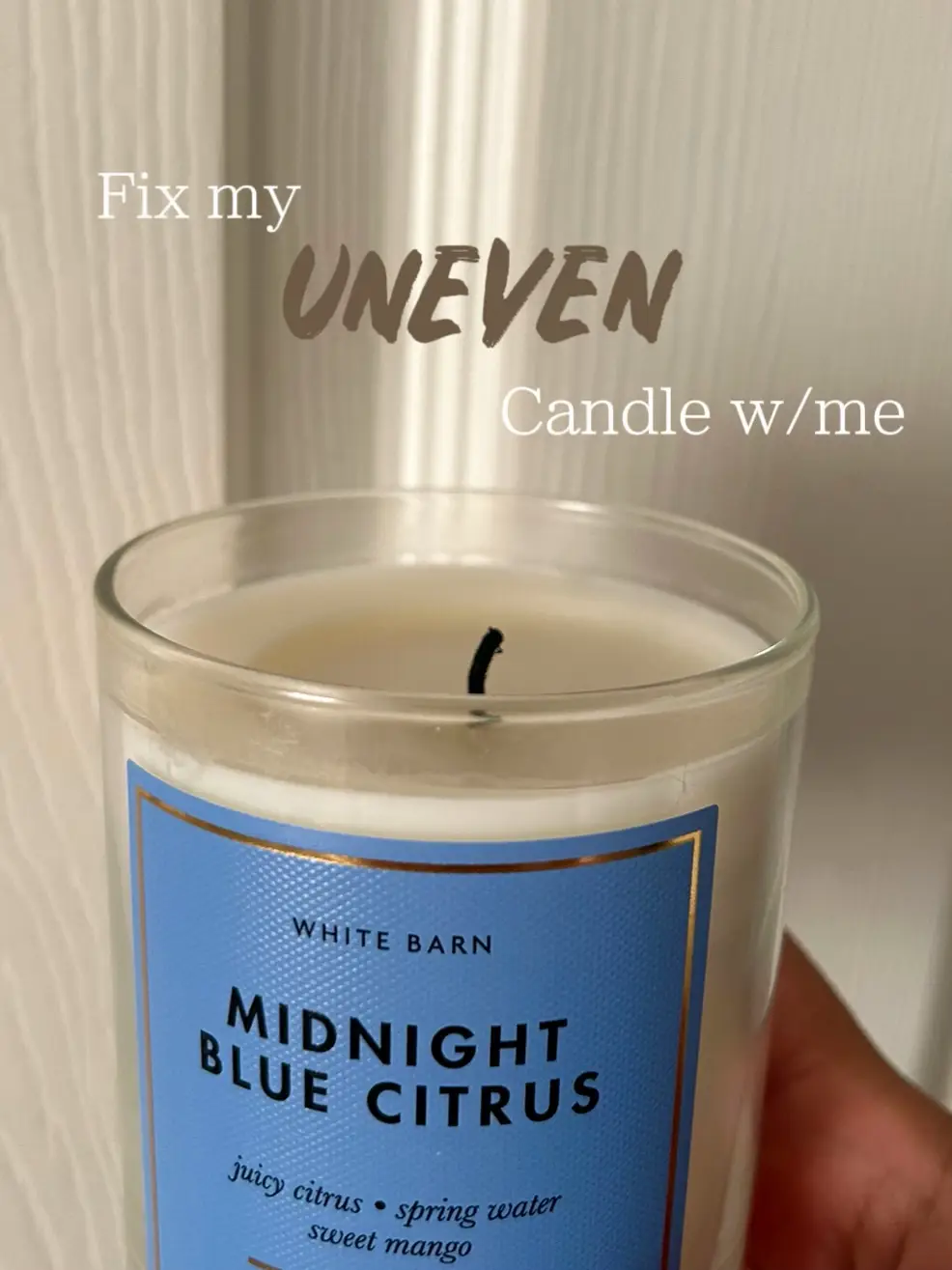 An uneven candle Gallery posted by