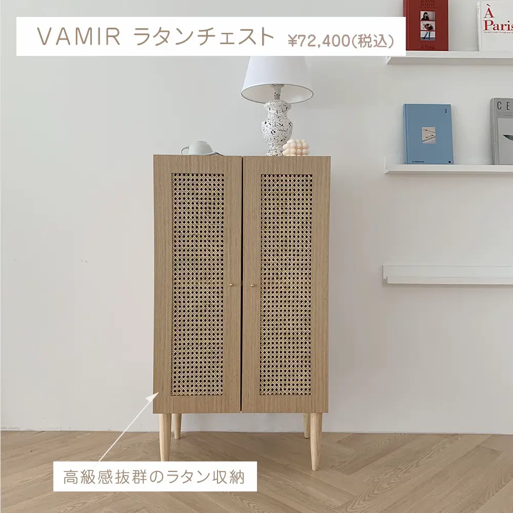 韓国インテリア vamir ラタン 収納ボックス 【99%OFF!】 - 小物入れ