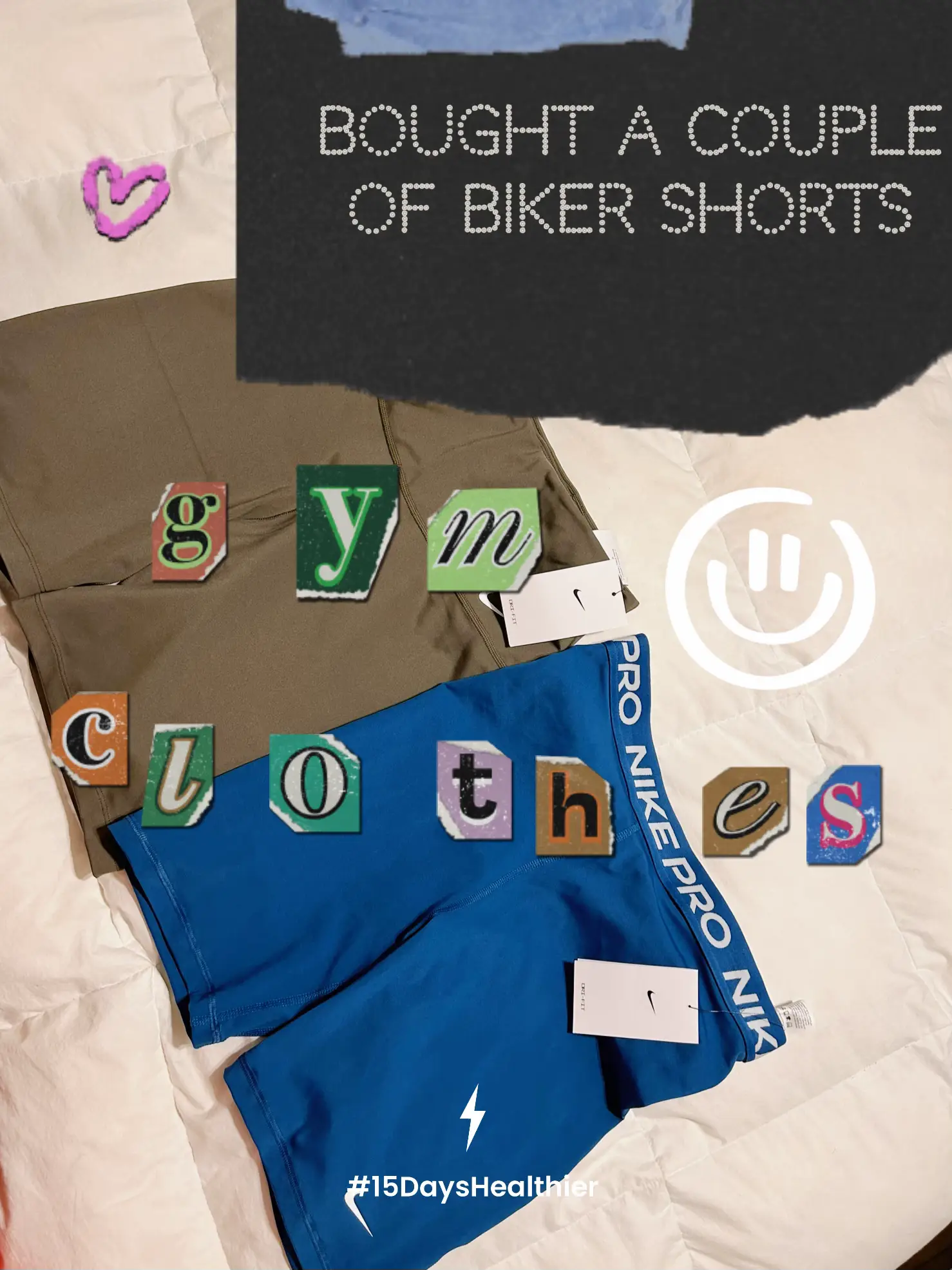 Lululemon lookalike biker shorts from