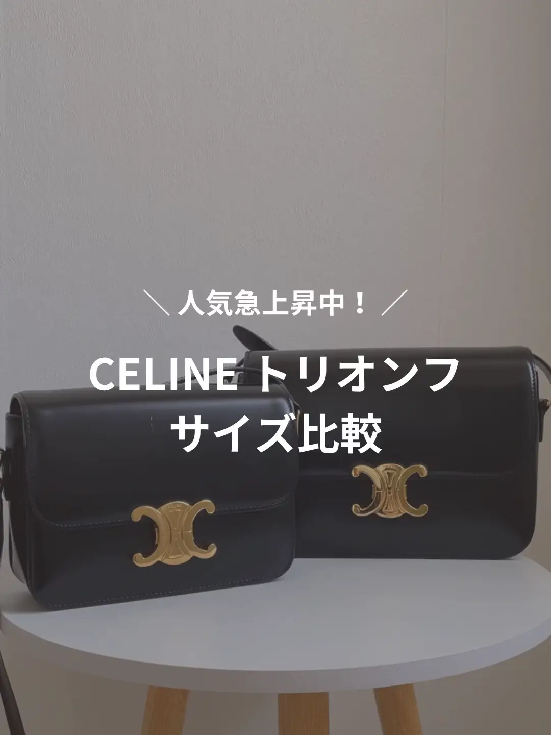 Celine Triomf bag size comparison🕊