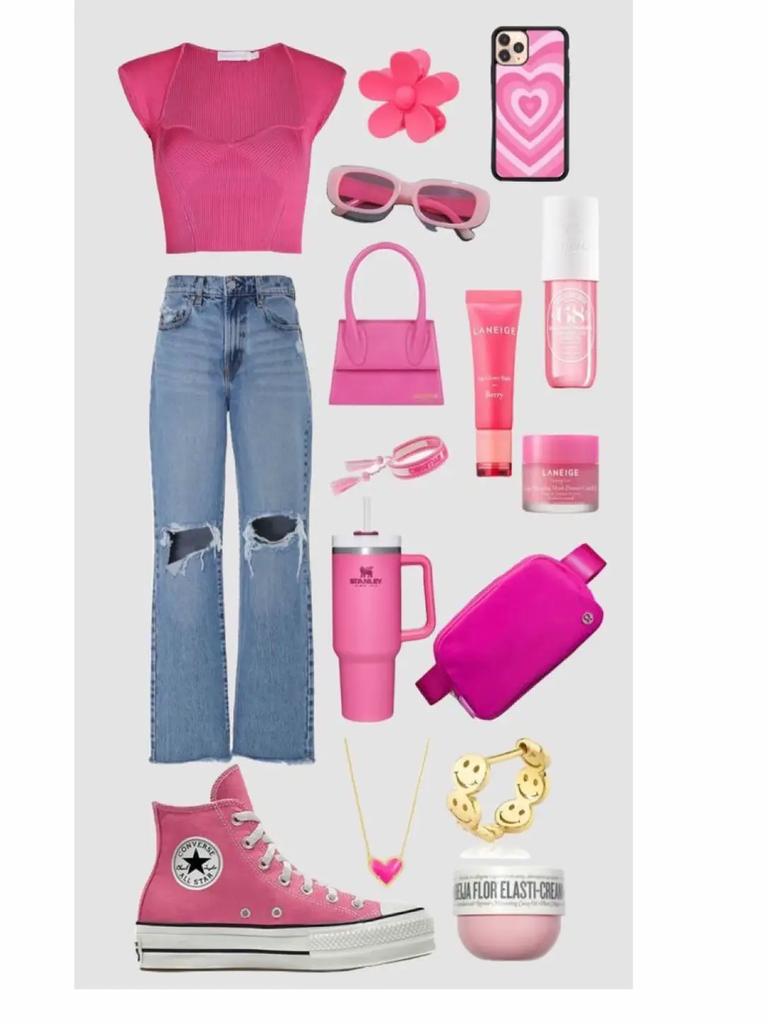 Bubblegum baby  Pink top outfit, Latina fashion outfits, Vaquera