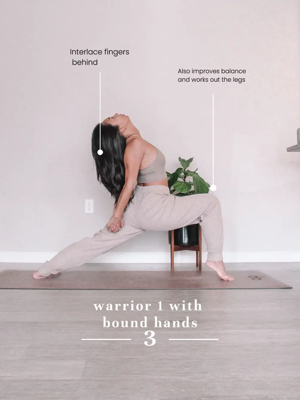 Shoulder Stretch Hands Behind Back Interlaced Fingers Yoga