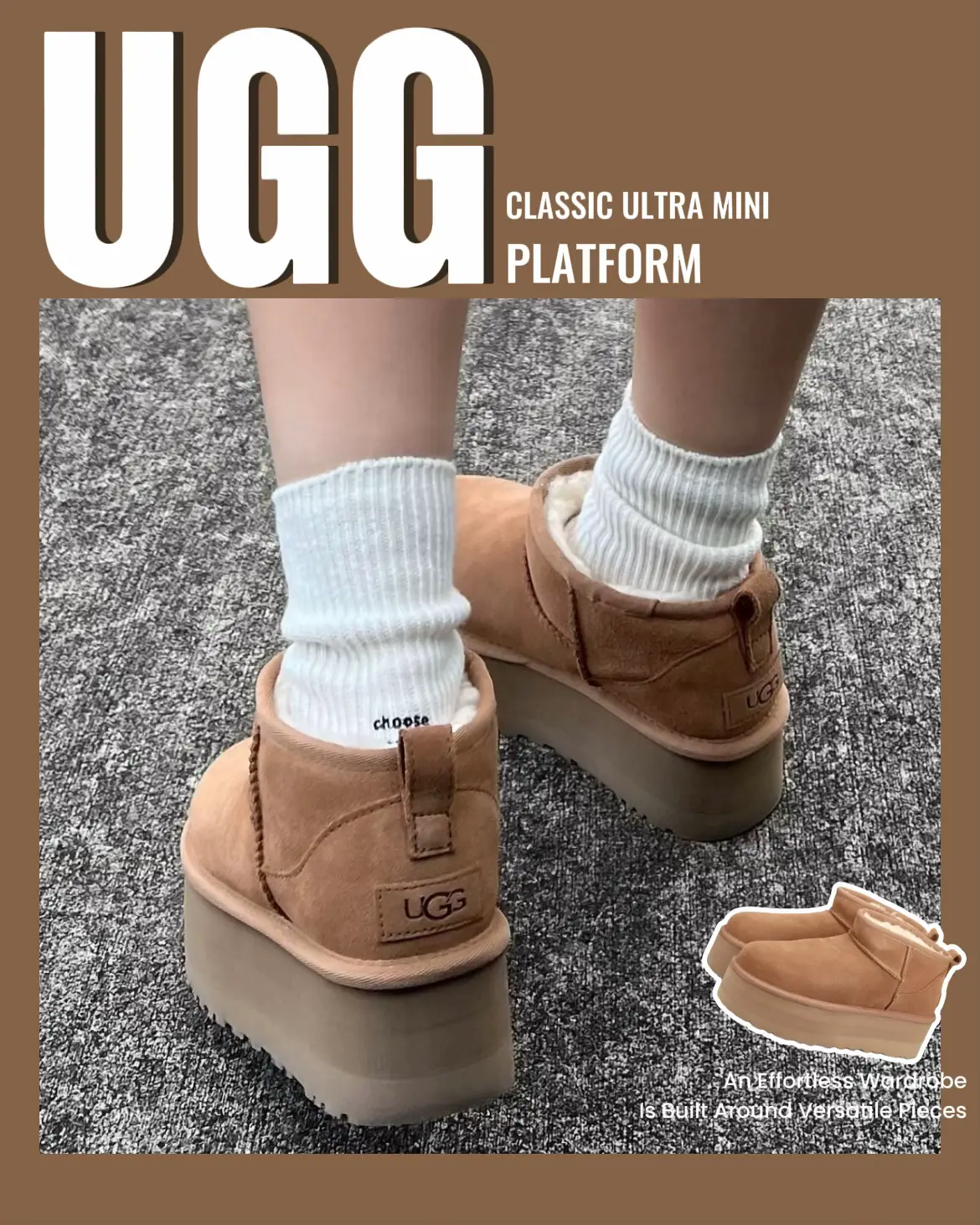 ♪新品24cm UGG Classic Ultra Mini Platform♪UGGプラットフォーム