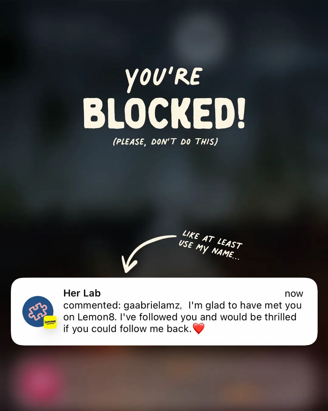Done with love. 🥲 #blocked