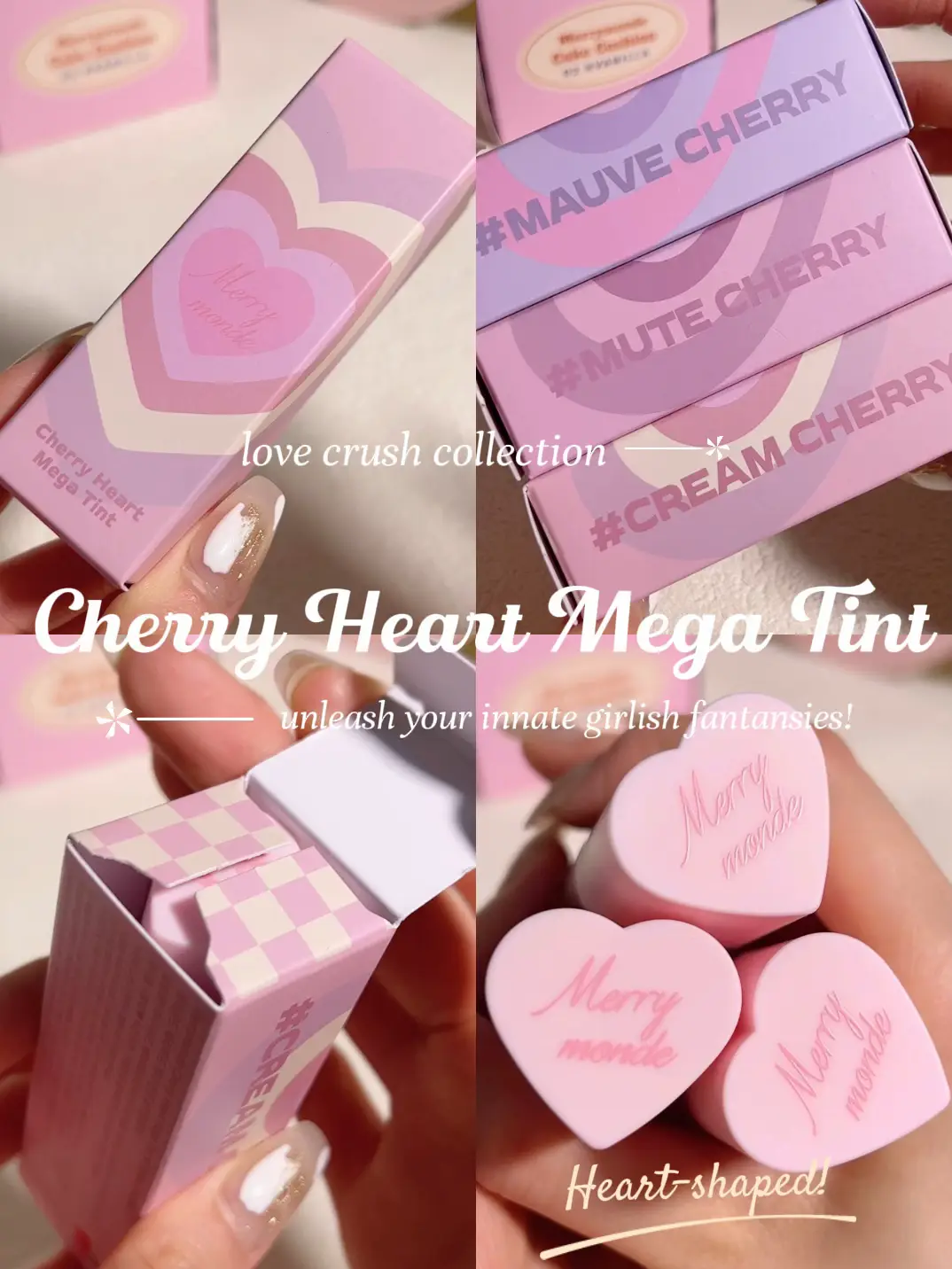 Cherry heart mega tint 🍒💕🤍🎀💗 | Gallery posted by Venus | Lemon8