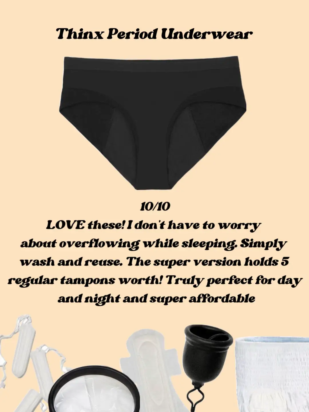 periods are frustrating enough. we make Thinx so you have one less thing to  worry about 🙏