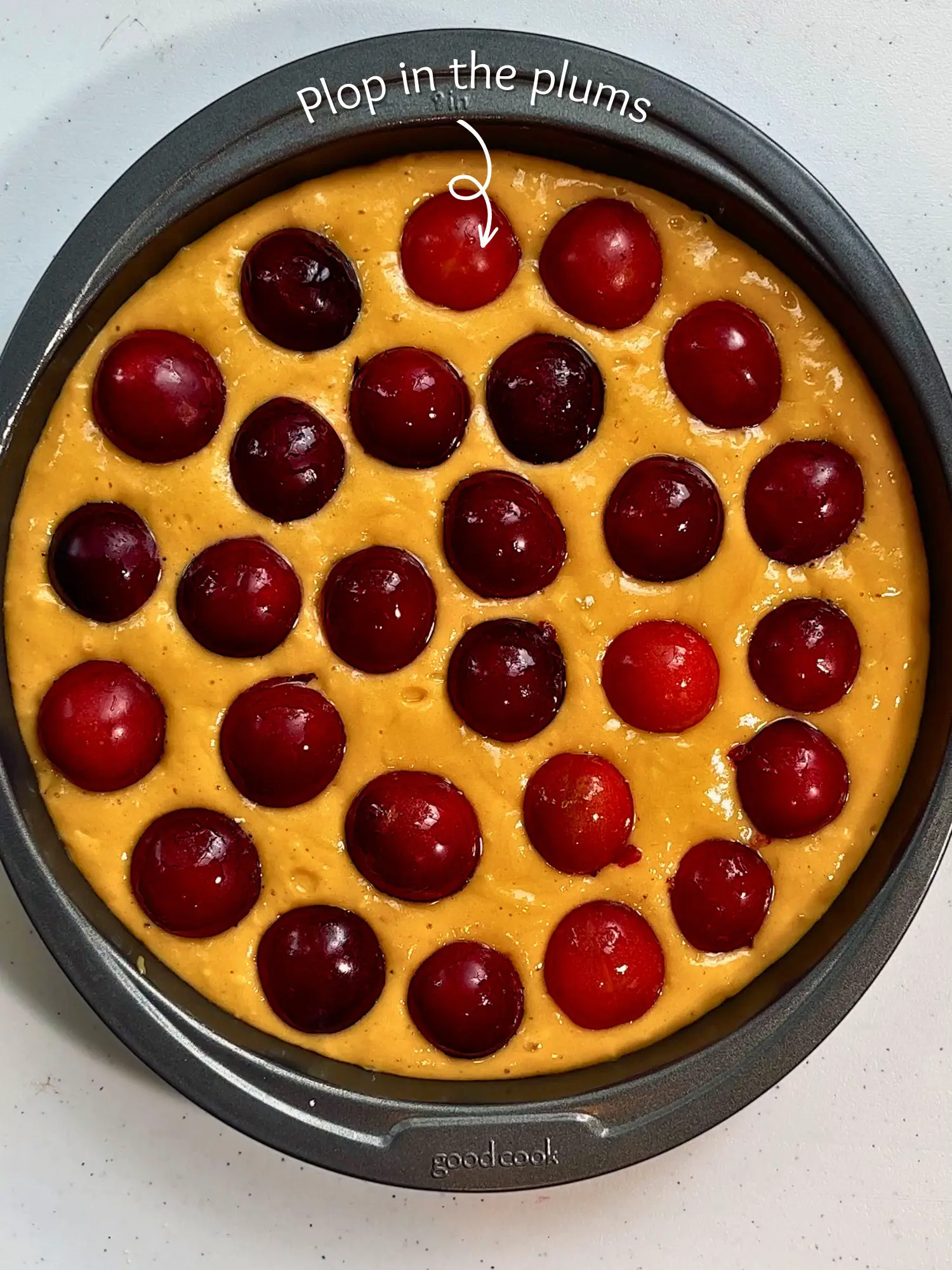 Sunken Plum Cake Recipe