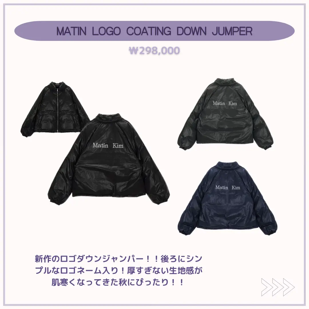 MATIN KIM LOGO COATING JUMPER ジャケット-