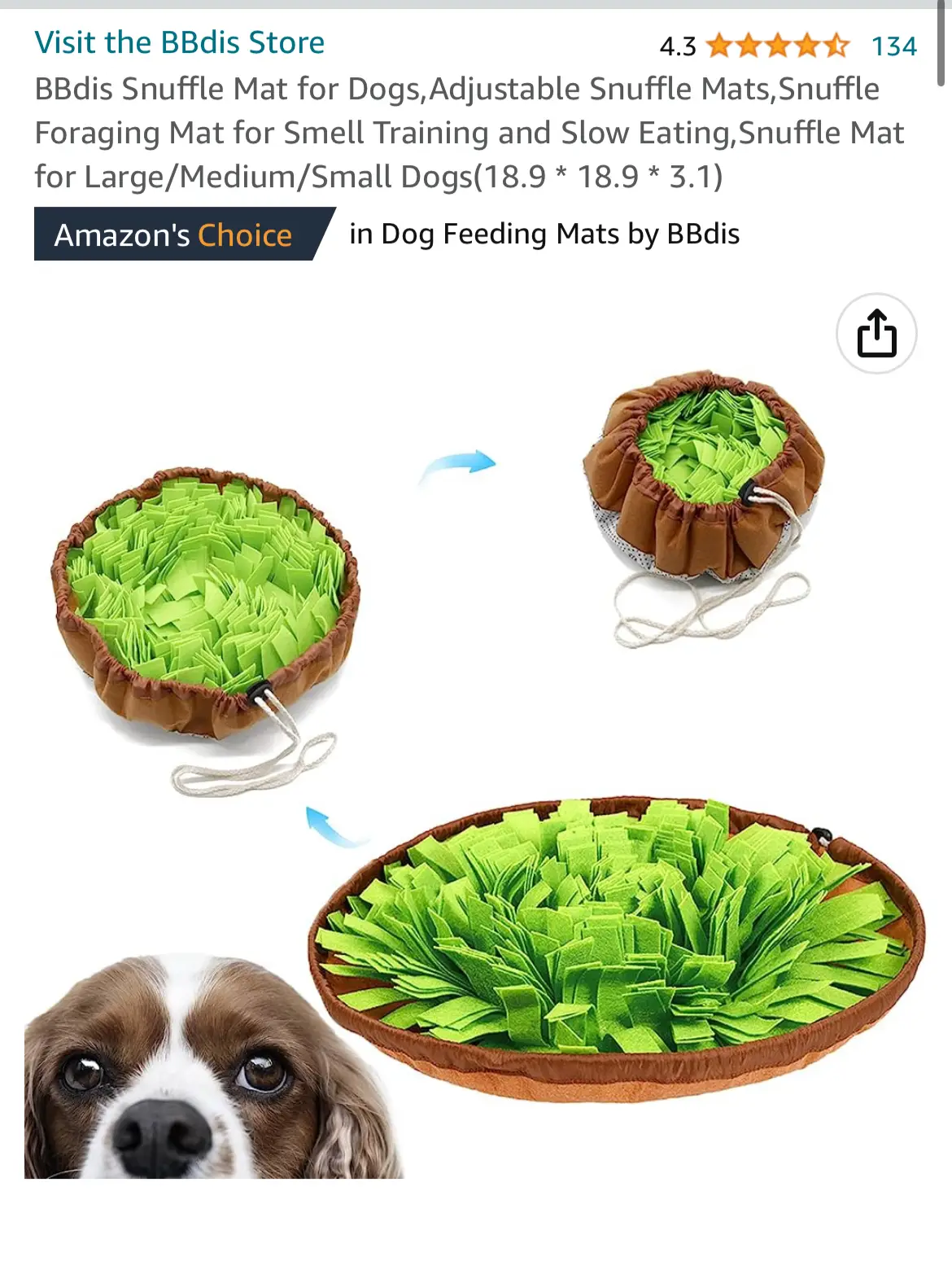 Friendly Barkz Adjustable Snuffle Mat for Dogs with Suction Cup, Dog  Enrichment Toys with Pet Training Clicker to Encourage Dogs Foraging Skills  and Slow Eating, Stress Relief Dog Puzzle Toys