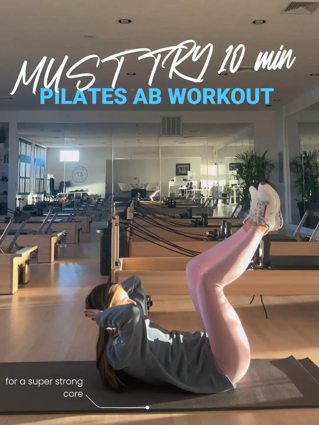 Firing up that core with a short box abs set… 🔥 #pilates