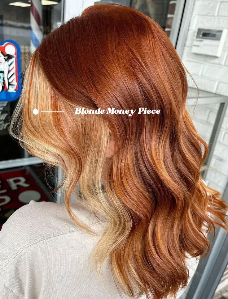 20 top Short Copper Hair with Blonde Money Piece ideas in 2024