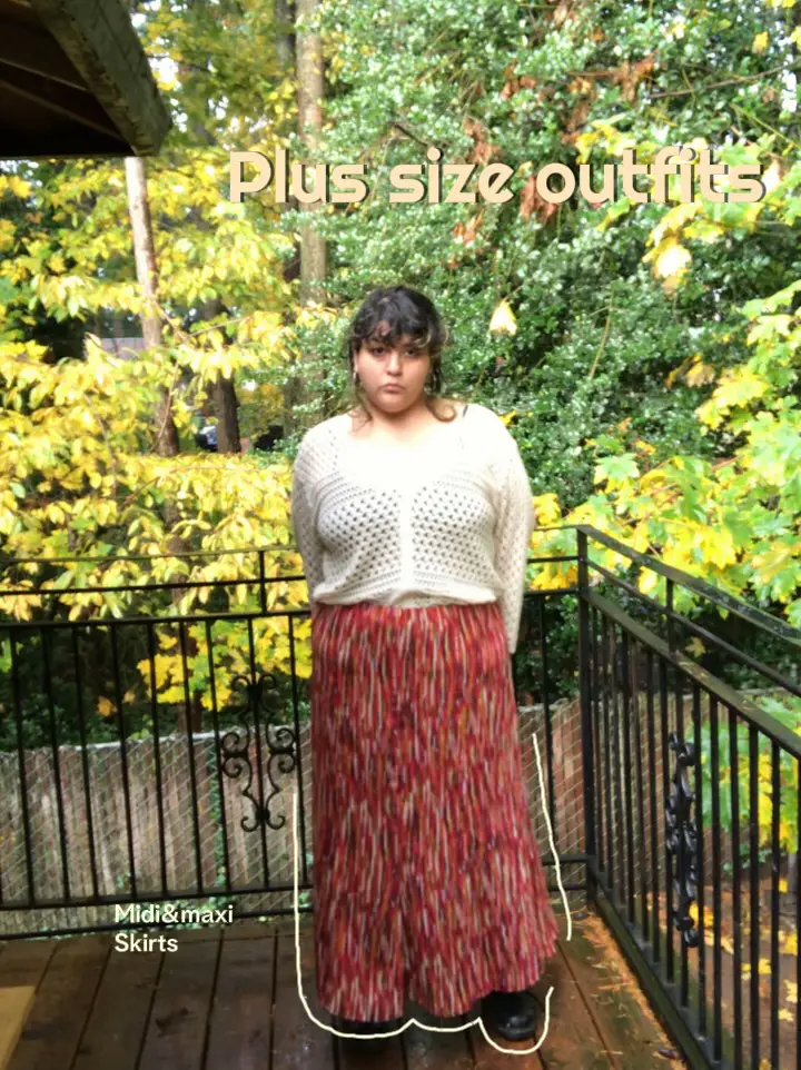 Plus size deals long skirts