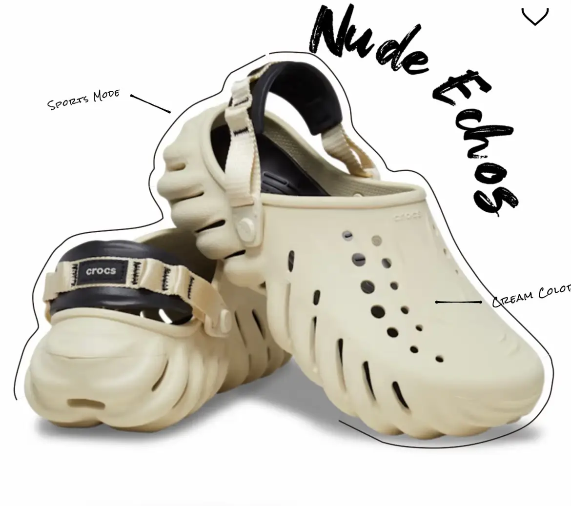 Cream clearance colored crocs