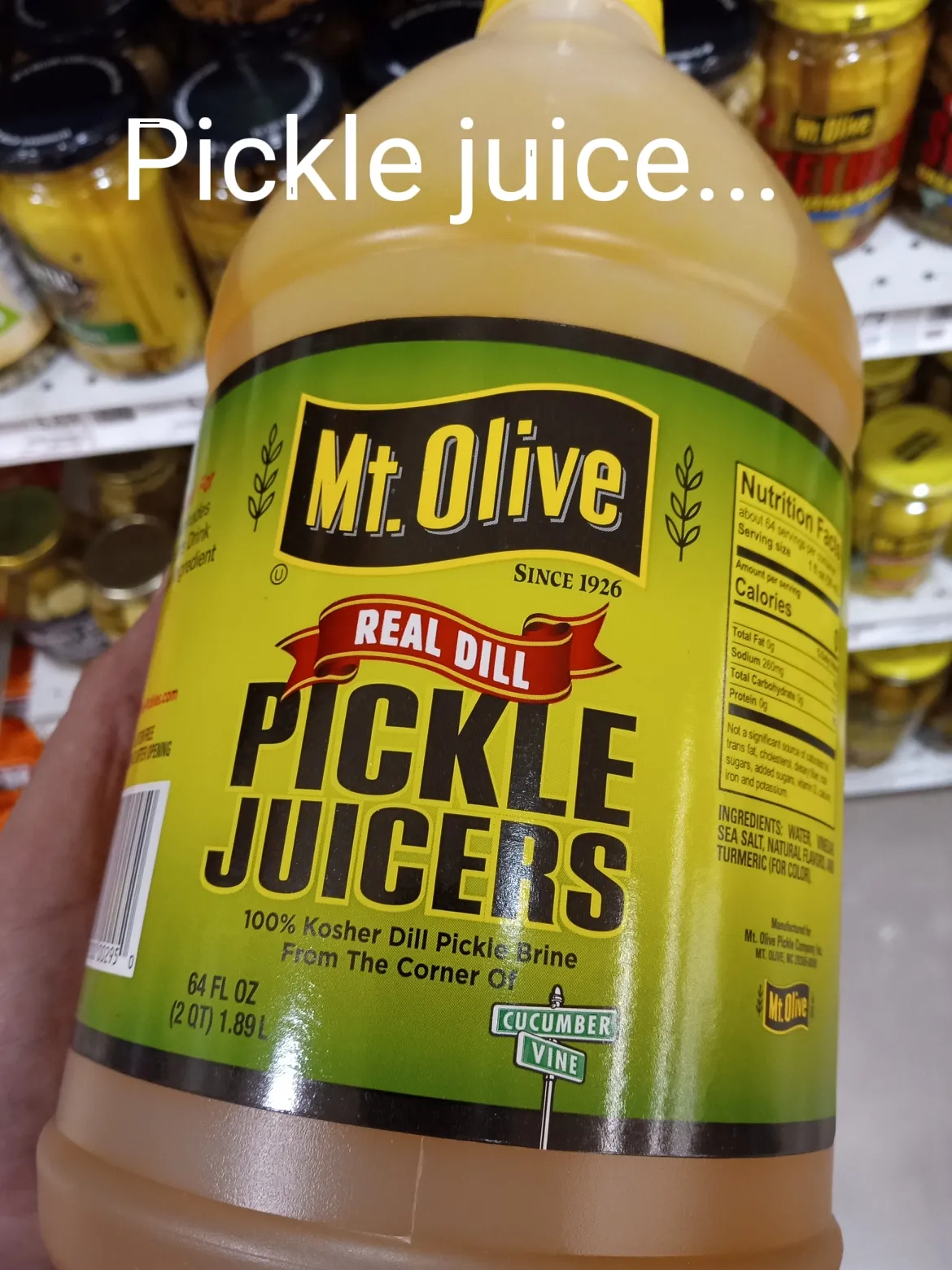 Mt. Olive Pickle Juicers - Large 64 oz Pickle Juice