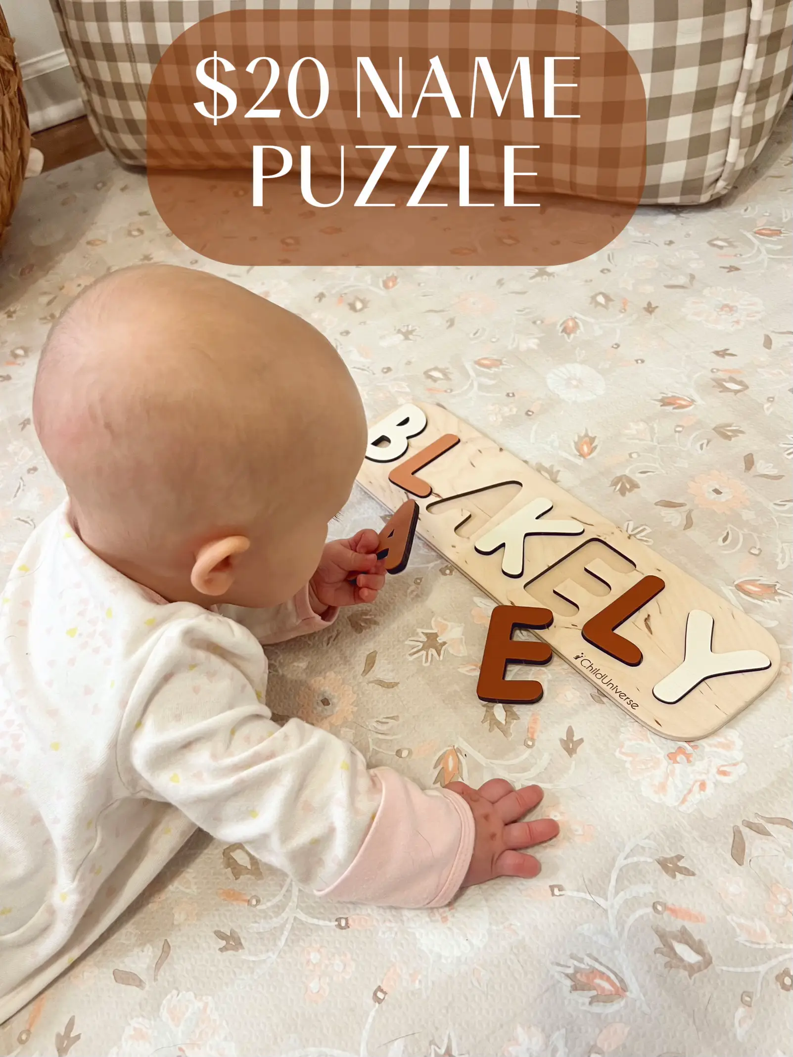 Spell Well Name Puzzle™  Handmade kids gifts, Educational baby