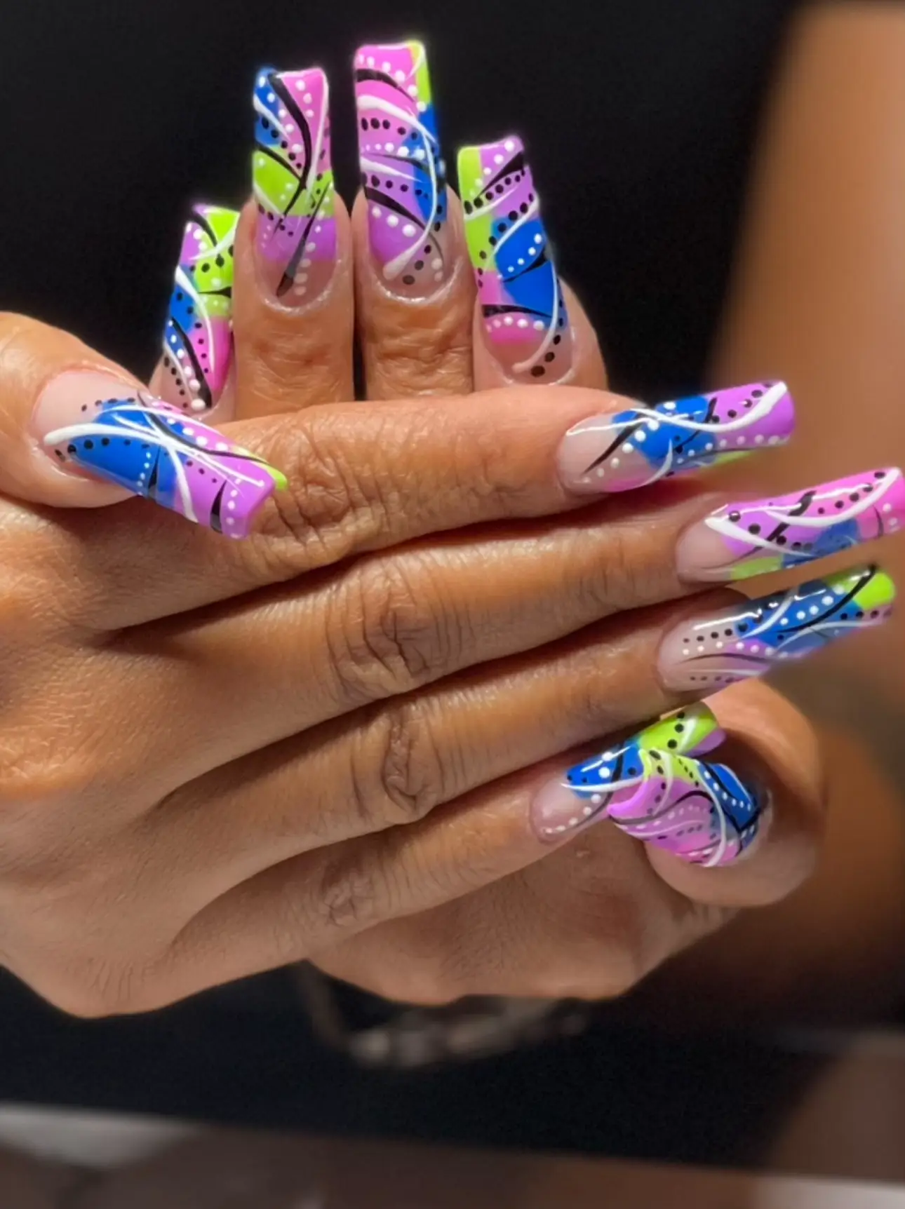 Colorful 90’s Nails 💕💙💜 | Gallery posted by LadyBlovesnails