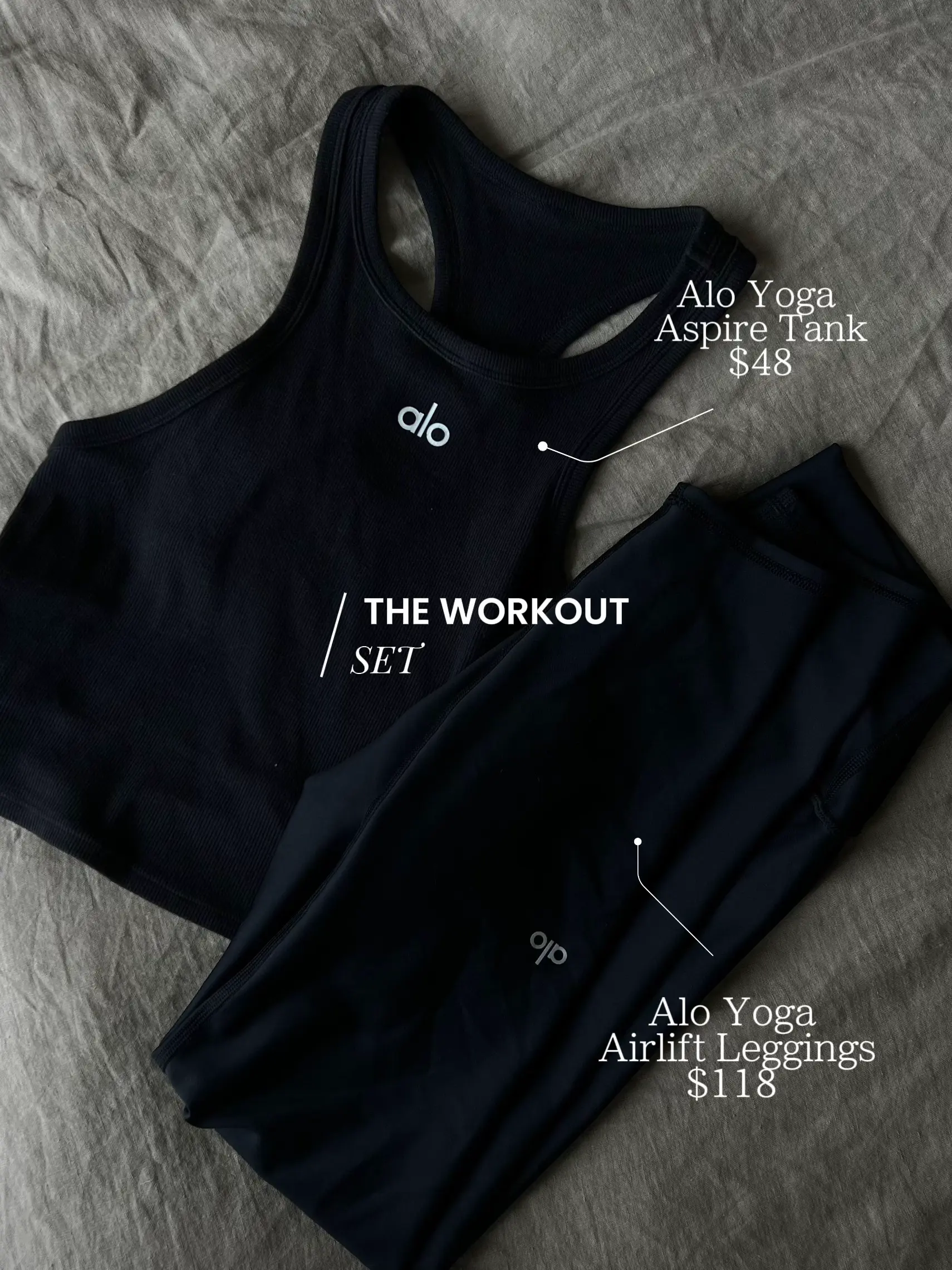 Alo Yoga Long Sleeve Cover Tank Black – Move Athleisure